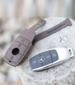 husa de protectie din piele pentru cheie mercedes